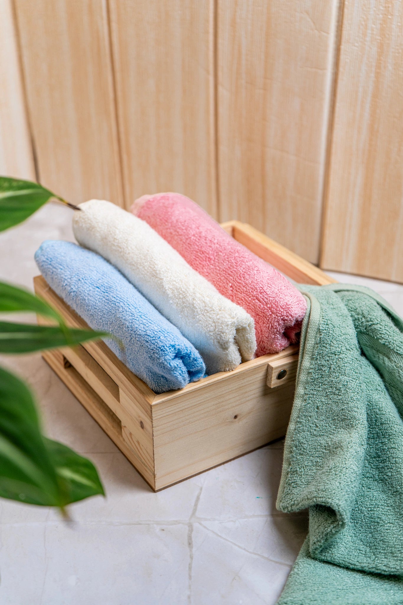 Soft bamboo hand towels. Eco-friendly, reusable, and sustainable alternative to disposable paper towels.