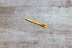 Eco-friendly kids bamboo toothbrush with soft, biodegradable bristles and handle for gentle, sustainable oral care.
