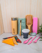Eco-friendly Travel Reusable Bundle with durable, plastic-free, and zero-waste products for sustainable journeys on the go.
