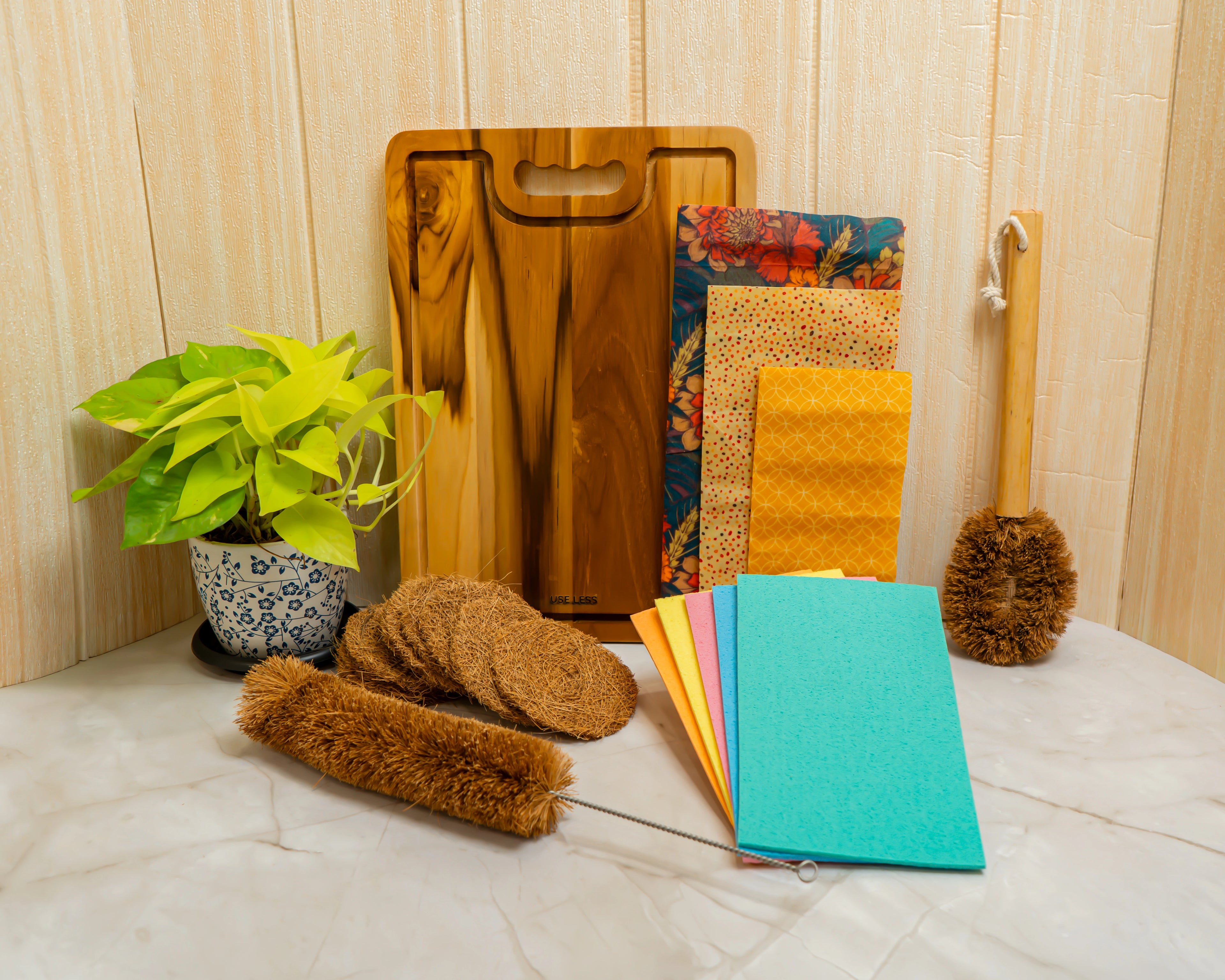 Eco-friendly Kitchen Bundle with sustainable, plastic-free, and zero-waste products for a cleaner, greener home.